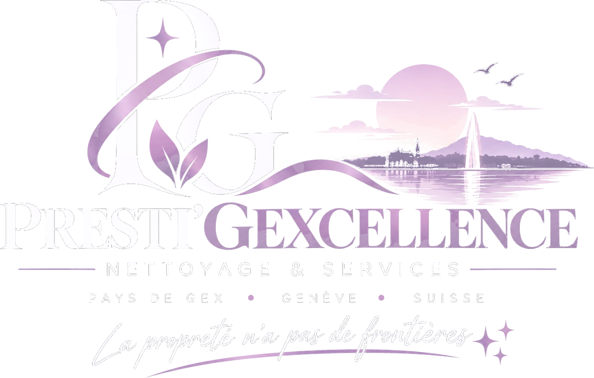 Presti'Gexcellence — Nettoyage & services, Pays de Gex, Genève, Suisse. La propreté n'a pas de frontières.